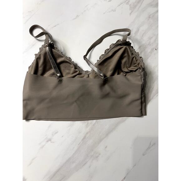 Danskin Taupe Bralette Women's Size Small Super Soft Band Padded - Picture 2 of 6